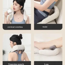 Elektrisches U-förmiges Nackenmassagegerät – Gerät zur täglichen Schmerzlinderung