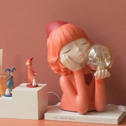 Elfenmädchen Fantasy Tischlampe - Resin Beleuchtung Dekor