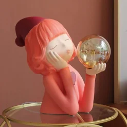 Elfenmädchen Fantasy Tischlampe - Resin Beleuchtung Dekor