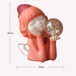 Elfenmädchen Fantasy Tischlampe - Resin Beleuchtung Dekor