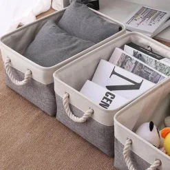 Emile Decorative Storage Baskets - Home Organizer Bins