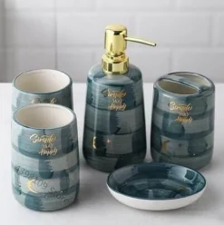 Emperador Marble Bathroom Decor - Elegant Stone Accents