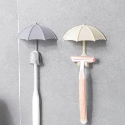 3er Set süßer Regenschirm-Zahnbürstenhaken