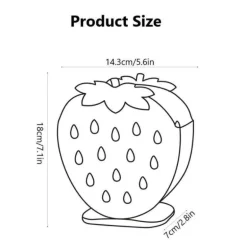 Erdbeer-Besteck-Organizer – süßes Küchen-Aufbewahrungsset, 2-teilig
