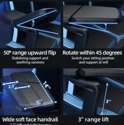 Ergonomic Gaming Chair - Adjustable 5D Pro-Gamer Seat