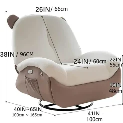 Ergonomic Italian Rocking Chair - Comfortable Stylish Seating