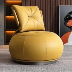 Ergonomic Rotating Lounge Chair - Comfortable Back Support