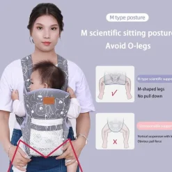 Ergonomische Babytrage – Bequemer Rucksack mit zwei Schultern