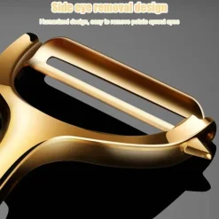 Ergonomischer Y-Schäler aus Edelstahl für Obst und Gemüse