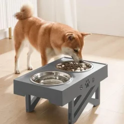 Erhöhter, verstellbarer Futternapf für Haustiere – Ständer für Hunde- und Katzennäpfe