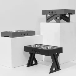 Erhöhter, verstellbarer Futternapf für Haustiere – Ständer für Hunde- und Katzennäpfe