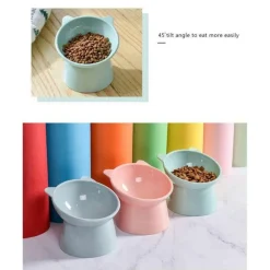 Erhöhter, verstellbarer Wassernapf für Haustiere – geneigter Futternapf für Hunde und Katzen