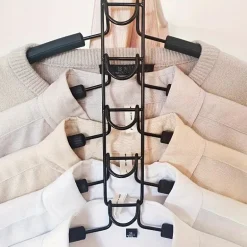 2er-Pack 5-stufige Metallbügel – Platzsparender, faltbarer Organizer