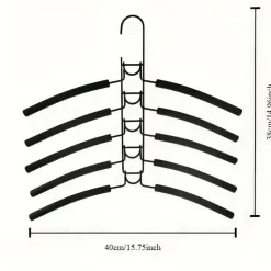 2er-Pack 5-stufige Metallbügel – Platzsparender, faltbarer Organizer