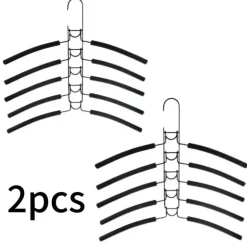 2er-Pack 5-stufige Metallbügel – Platzsparender, faltbarer Organizer