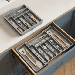 Erweiterbares Bestecktablett – Verstellbarer Besteck-Organizer