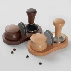 Espresso Tamper Station - Tamper-Zubehör mit Holzsockel