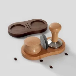 Espresso Tamper Station - Tamper-Zubehör mit Holzsockel