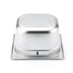 Espresso-Abklopfbehälter aus Edelstahl zur einfachen Entsorgung des Kaffeesatzes