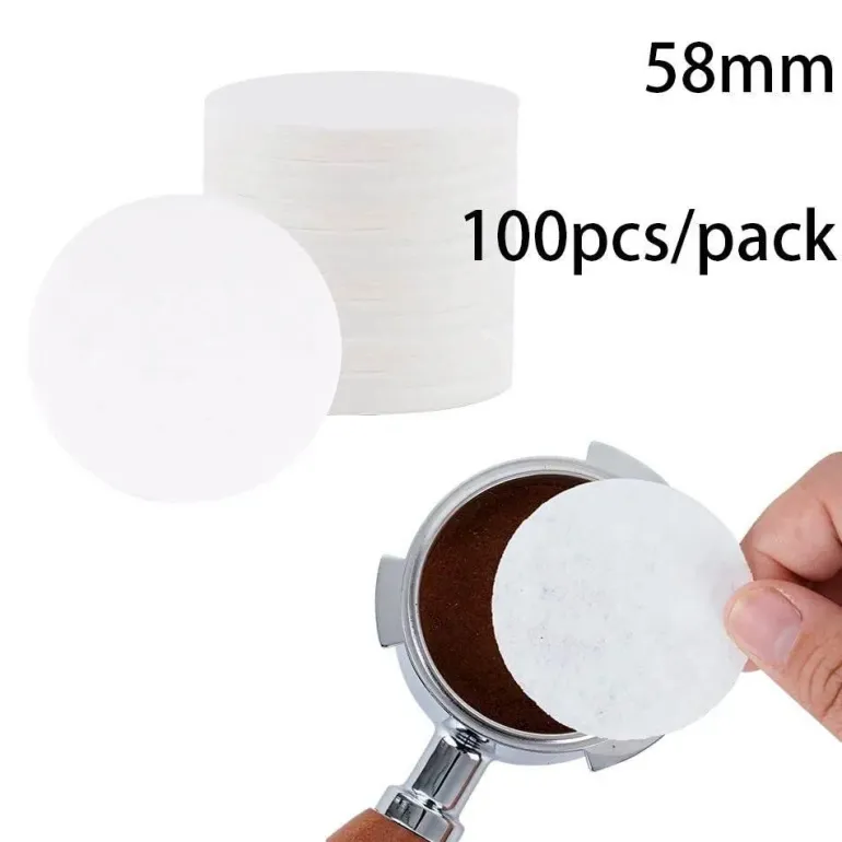 Espresso-Kaffeefilterpapier für 51-mm-Siebträger – 100er-Packung, perfekt zum Aufbrühen eines reichen Geschmacks