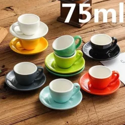 Espresso-Kaffeetassen-Set aus Keramik – Teetassen und Becher aus Keramik zum Frühstück