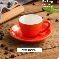 Espresso-Kaffeetassen-Set aus Keramik – Teetassen und Becher aus Keramik zum Frühstück