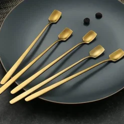 Espressolöffel aus Edelstahl, 4er-Set – stilvolle Utensilien zum Umrühren von Kaffee