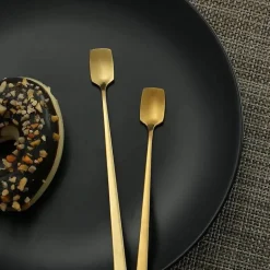 Espressolöffel aus Edelstahl, 4er-Set – stilvolle Utensilien zum Umrühren von Kaffee