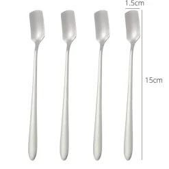 Espressolöffel aus Edelstahl, 4er-Set – stilvolle Utensilien zum Umrühren von Kaffee