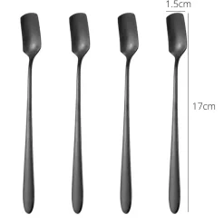 Espressolöffel aus Edelstahl, 4er-Set – stilvolle Utensilien zum Umrühren von Kaffee