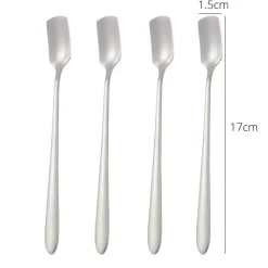 Espressolöffel aus Edelstahl, 4er-Set – stilvolle Utensilien zum Umrühren von Kaffee