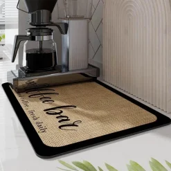 Espressomaschinenmatte – saugfähiger Kaffee-Arbeitsplattenschutz