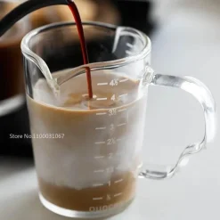 Espresso-Milchkännchen mit Holzgriff - Latte Art Pitcher