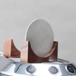 Espresso-Puck-Siebständer für 51–53 mm Siebträger, stilvoller Walnusshalter