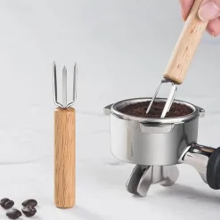 Espresso-Rührwerkzeug mit Holzgriff – Perfekt für professionelle Baristas