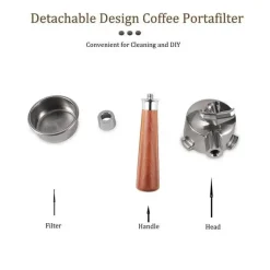 Espresso-Siebträgergriff - Kaffeefilter mit Doppelauslauf