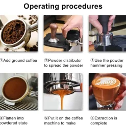 Espresso-Siebträgergriff - Kaffeefilter mit Doppelauslauf