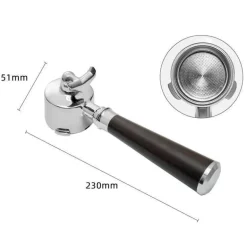 Espresso-Siebträgergriff - Kaffeefilter mit Doppelauslauf