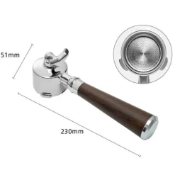 Espresso-Siebträgergriff - Kaffeefilter mit Doppelauslauf