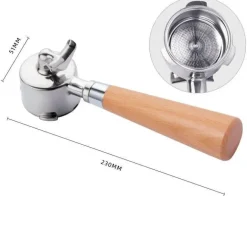 Espresso-Siebträgergriff - Kaffeefilter mit Doppelauslauf