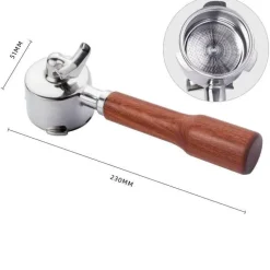 Espresso-Siebträgergriff - Kaffeefilter mit Doppelauslauf