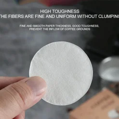 Espresso-Siebträger-Wasserfilterpapier – 100er-Packung zum Kaffeebrühen