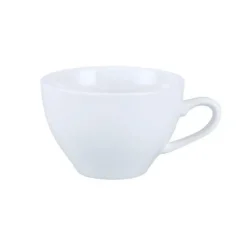 Espressotassen-Set mit Untertasse aus weißem Porzellan – Kaffeetassen aus Keramik