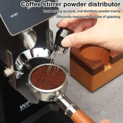 Espresso-Verteilerwerkzeug – WDT Kaffeestampfer und Rührer aus Aluminiumlegierung