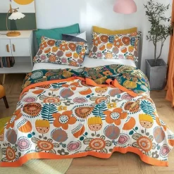 Europäische Baumwollgaze-Überwurfdecke - Weicher, leichter Sofabezug