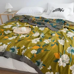 Europäische Baumwollgaze-Überwurfdecke - Weicher, leichter Sofabezug