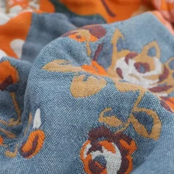 Europäische Baumwollgaze-Überwurfdecke - Leichter Sofa- und Bettüberwurf