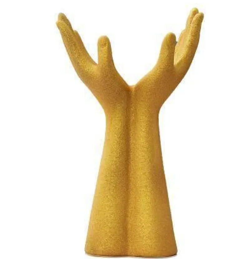Europäische Handmodell-Keramikvase - Dekorativer Wohnakzent
