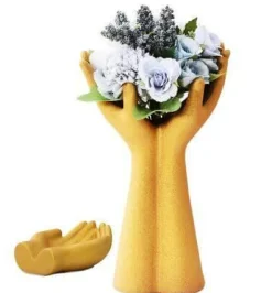 Europäische Handmodell-Keramikvase - Dekorativer Wohnakzent
