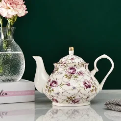 Europäisches Teekannenset aus Knochenporzellan – Hochwertiges Teeservice aus Porzellan